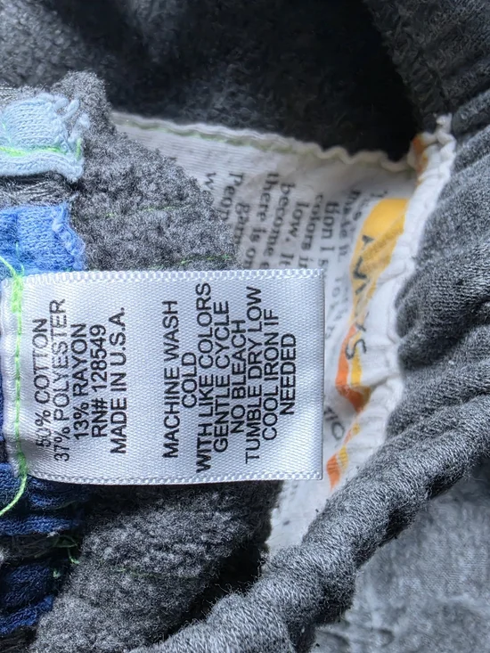 Aviator Nation 5 Stripe Sweatpants Women’s Size XS Heather Grey Blue Stripe - Picture 7 of 11